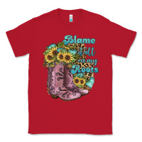 Red Blame It All On My Roots Classic Tee - JahusDesignShop