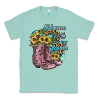 Seafoam Blame It All On My Roots Classic Tee - JahusDesignShop