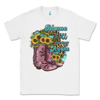 White Blame It All On My Roots Classic Tee - JahusDesignShop