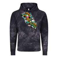 Cloud Black Baja California Sur State Of Mexico Map Vintage Hoodie - RanaPortraitStore