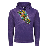 Cloud Purple Baja California Sur State Of Mexico Map Vintage Hoodie - RanaPortraitStore