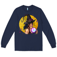Navy Black Witch Long Sleeve Tee - texasbilliewilder