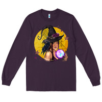 Plum Black Witch Long Sleeve Tee - texasbilliewilder