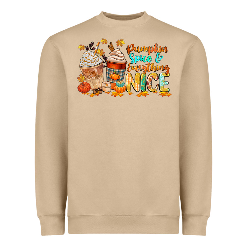 Pumpkin Spice And Everything Nice Heavyweight Sweatshirt by CowGirlArtShop | Teevron