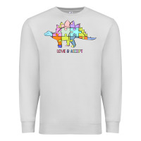 Dove Grey Titi Pretty Art Love And Accept Premium Sweatshirt - CowhideDigitalArt