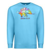 Ocean Blue Titi Pretty Art Love And Accept Premium Sweatshirt - CowhideDigitalArt