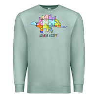 Seafoam Titi Pretty Art Love And Accept Premium Sweatshirt - CowhideDigitalArt