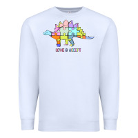 White Titi Pretty Art Love And Accept Premium Sweatshirt - CowhideDigitalArt