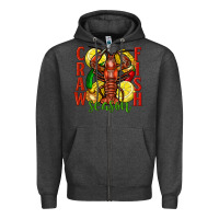 Charcoal Heather Crawfish season Zipper Hoodie - FaDigitalArtStudio