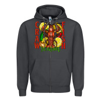 Smoke Crawfish season Zipper Hoodie - FaDigitalArtStudio
