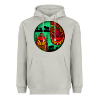 Moon Dust african masks round earrings 3 Heavyweight Hoodie - BundleAndBundleShop