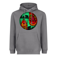 Storm african masks round earrings 3 Heavyweight Hoodie - BundleAndBundleShop