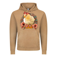 Vintage Camel Chick with Flowers Leopard Background Vintage Hoodie - Bettercallsaul