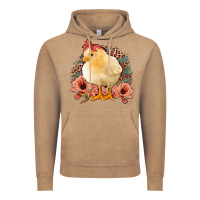 Vintage Coffee Chick with Flowers Leopard Background Vintage Hoodie - Bettercallsaul