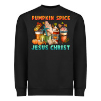 Black pumpkin spice and jesus christ Heavyweight Sweatshirt - CowGirlArtShop