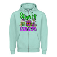 Spooky Season Coffee Cups Zipper Hoodie | Teevron