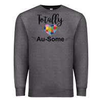 Charcoal Heather totally au some Premium Sweatshirt - CowhideDigitalArt