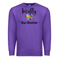 Purple totally au some Premium Sweatshirt - CowhideDigitalArt