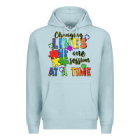 Blue Mist Changing lives one session at a time Premium Hoodie - FaDigitalArtStudio