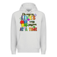 Dove Grey Changing lives one session at a time Premium Hoodie - FaDigitalArtStudio
