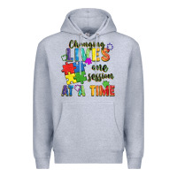 Heather Grey Changing lives one session at a time Premium Hoodie - FaDigitalArtStudio