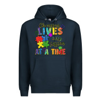 Navy Changing lives one session at a time Premium Hoodie - FaDigitalArtStudio