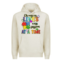 Oatmeal Heather Changing lives one session at a time Premium Hoodie - FaDigitalArtStudio