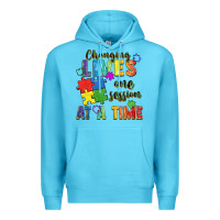 Ocean Blue Changing lives one session at a time Premium Hoodie - FaDigitalArtStudio