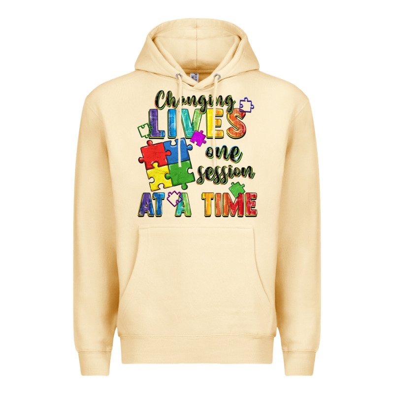 Changing Lives One Session At A Time Premium Hoodie by FaDigitalArtStudio | Teevron