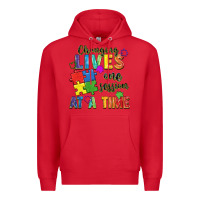 Red Changing lives one session at a time Premium Hoodie - FaDigitalArtStudio