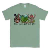Sage Peace Love Elk Buck Deer Classic Tee - LillyAllenDesigns