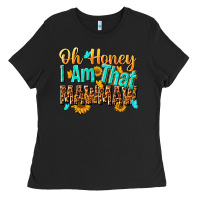 Black oh honey i am that mawmaw nca Ladies Tee - NancyCooperArtShop