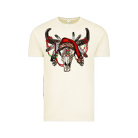 Vintage Arctic Western Christmas Bull Skull Vintage Tee - RanaPortraitStore