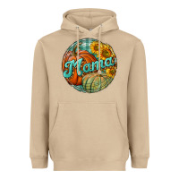Mushroom pumpkin mama with background Heavyweight Hoodie - BundleAndBundleShop