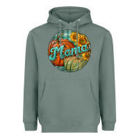 Sage pumpkin mama with background Heavyweight Hoodie - BundleAndBundleShop