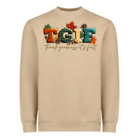 Mushroom tgif thank goodness its fall Heavyweight Sweatshirt - CowGirlArtShop