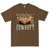 Cacao raising hell with the hippies and the cowboys Premium Tee - NancyCooperArtShop