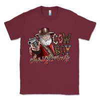 Burgundy cowboy christmas Classic Tee - SublimationCraftShop