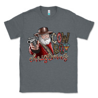 Charcoal Heather cowboy christmas Classic Tee - SublimationCraftShop