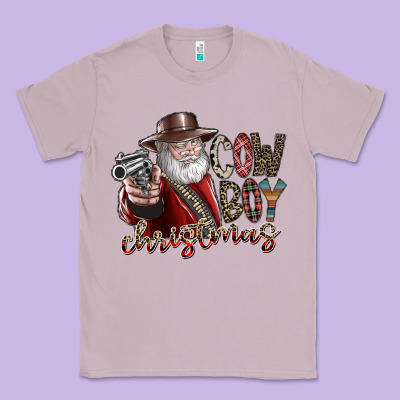 Cowboy Christmas Classic Tee Designed By Sublimationcraftshop