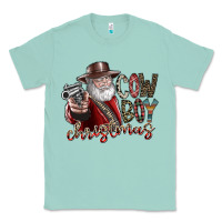 Seafoam cowboy christmas Classic Tee - SublimationCraftShop