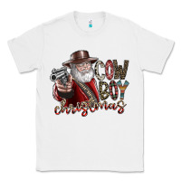 White cowboy christmas Classic Tee - SublimationCraftShop