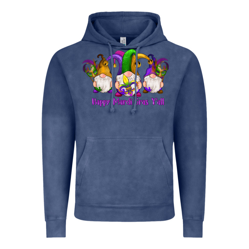 Happy Mardi Gras Y'all Gnomes Vintage Hoodie by RanaPortraitStore | Teevron