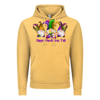 Vintage Mustard happy mardi gras y'all gnomes Vintage Hoodie - RanaPortraitStore