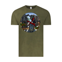Vintage Olive Black Angus Family Vintage Tee - RanaPortraitStore