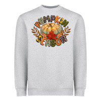 Heather Grey pumpkin season Heavyweight Sweatshirt - CowGirlArtShop