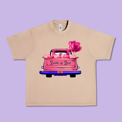 Loads Of Love Valentine's Day Truck Urban Heavy Tee Designed By Bettercallsaul