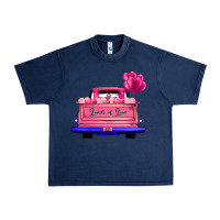 Navy Loads Of Love Valentine's Day Truck Urban Heavy Tee - Bettercallsaul
