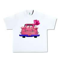 White Loads Of Love Valentine's Day Truck Urban Heavy Tee - Bettercallsaul