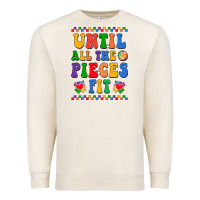 Sandshell Until all the pieces fit Premium Sweatshirt - CowhideDigitalArt
